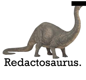 Redactosaurus -idea