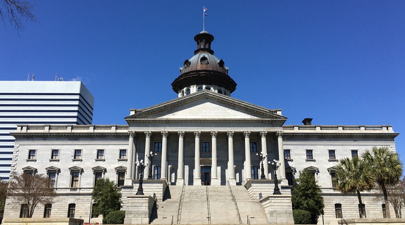 South Carolina State House Steps